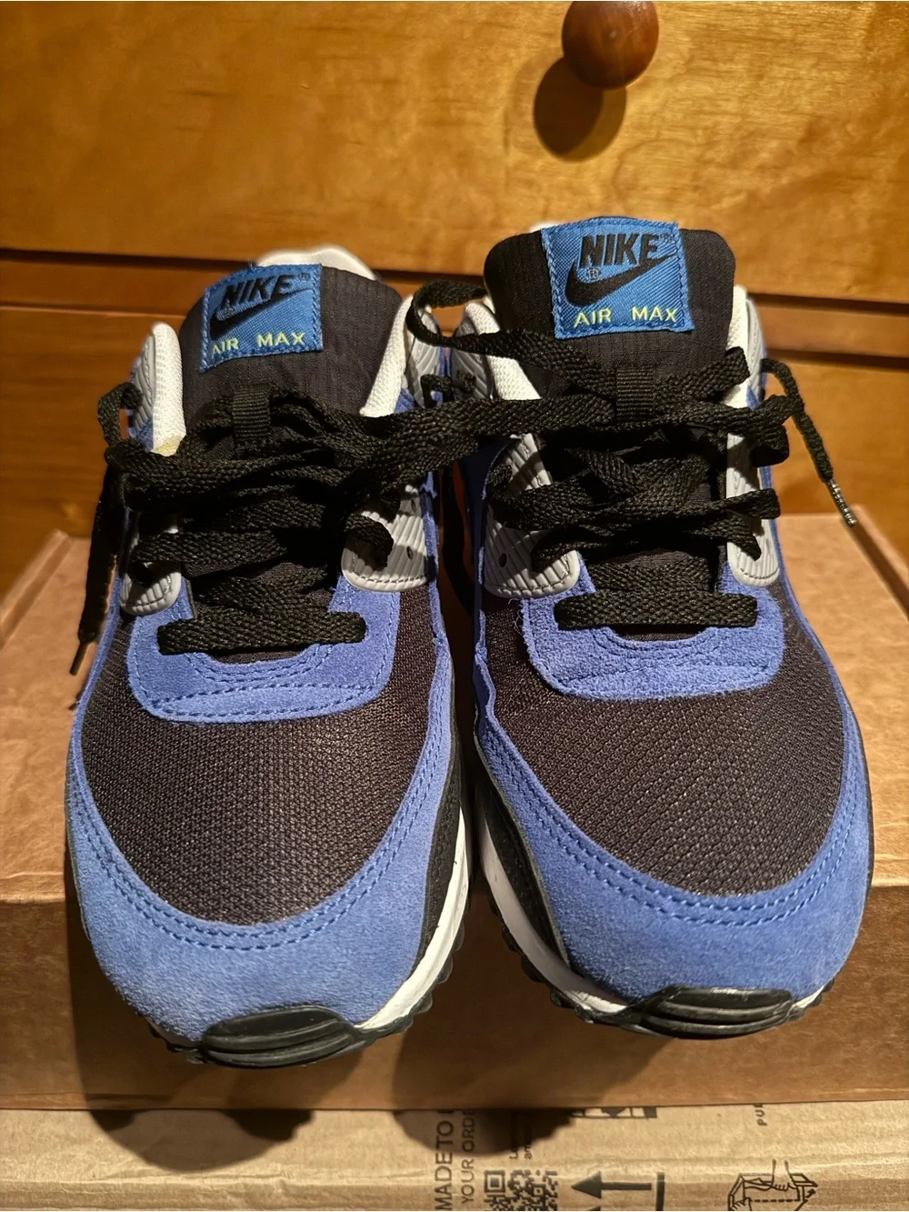 Nike Blue Black & Grey Air Max Retro Shoes